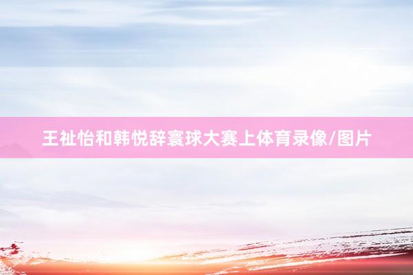 王祉怡和韩悦辞寰球大赛上体育录像/图片