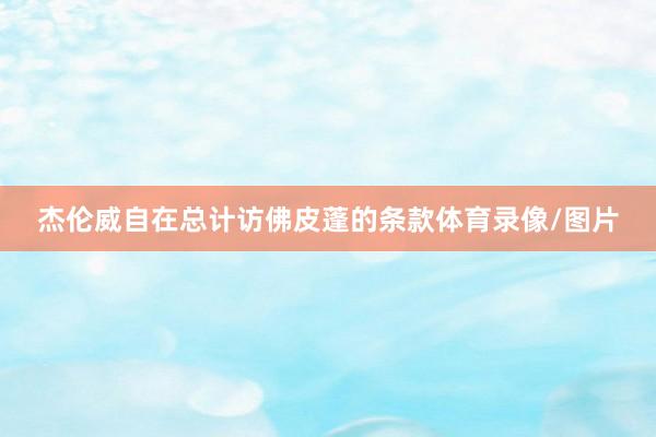 杰伦威自在总计访佛皮蓬的条款体育录像/图片