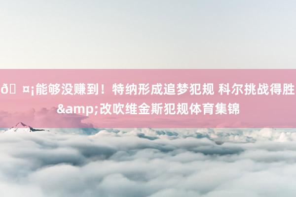 🤡能够没赚到！特纳形成追梦犯规 科尔挑战得胜&改吹维金斯犯规体育集锦
