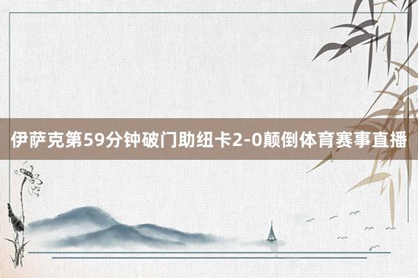 伊萨克第59分钟破门助纽卡2-0颠倒体育赛事直播