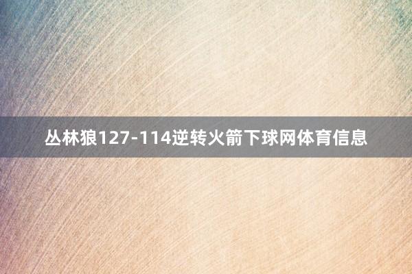 丛林狼127-114逆转火箭下球网体育信息